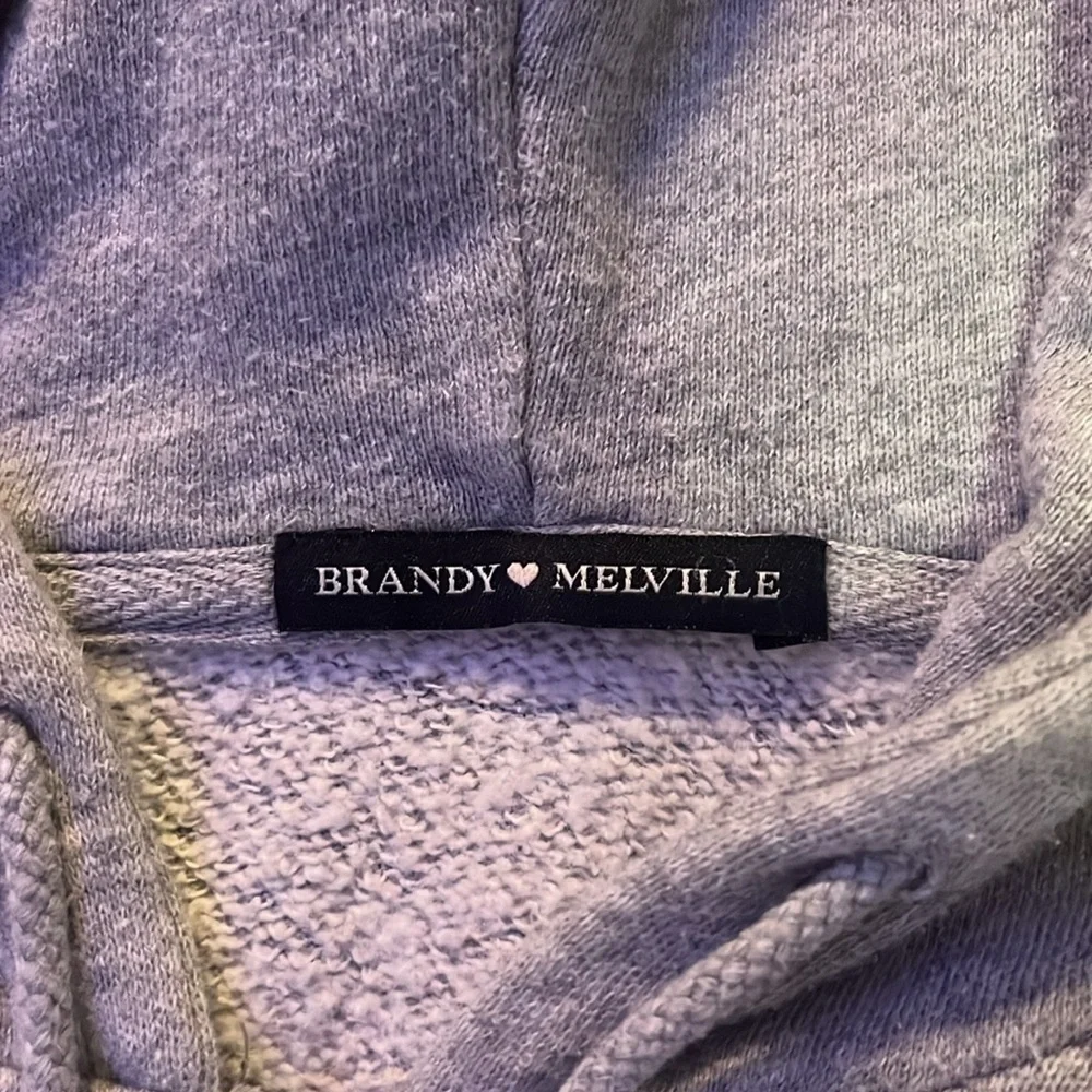 brandy melville crystal zip up hoodie - Picture 4 of 5